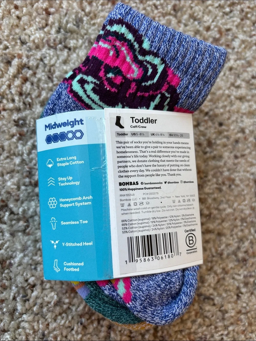 Bombas Toddler Socks - Pack of 4
